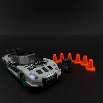 Іграшкова машинка Nissan GT-R біла для дріфту на радіокеруванні 4WD HB Toys 958 фото